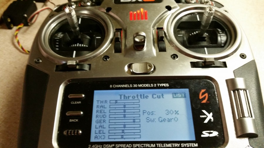 Throttle lock/Kill Switch programming on the DX8 Fly RC